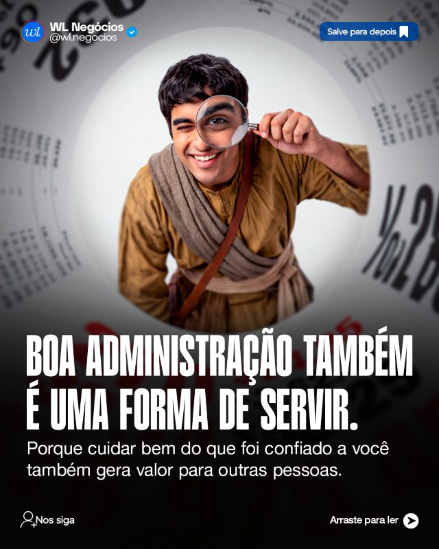 Carrossel sobre boa administração